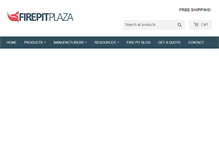 Tablet Screenshot of firepitplaza.com
